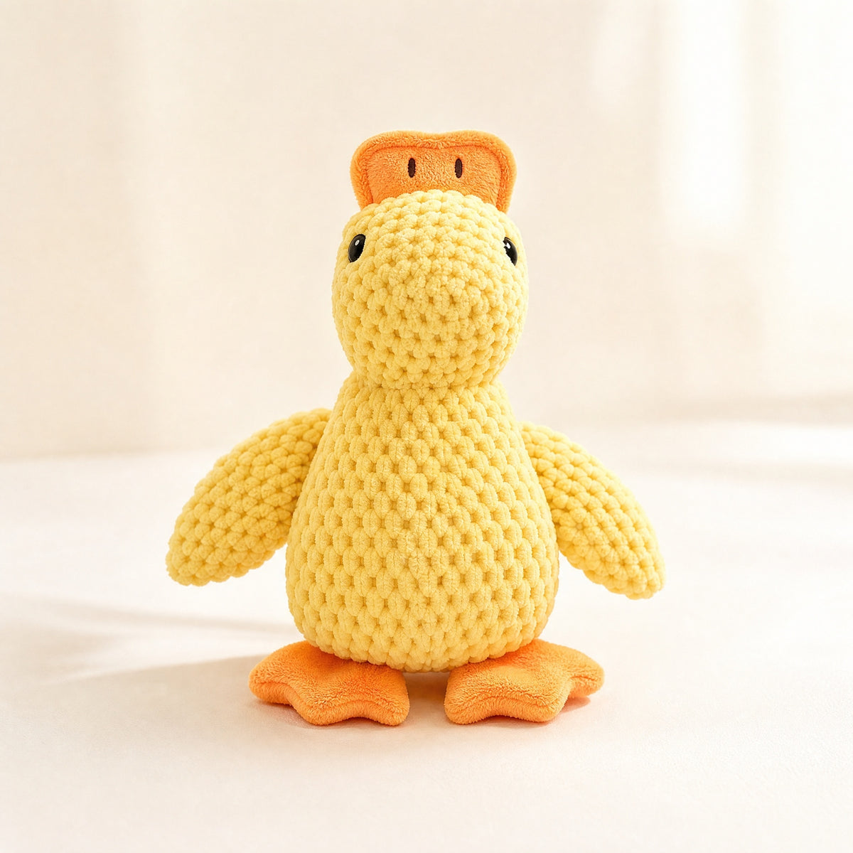 Yellow Duck Cat Toy with Catnip and Crinkle Sound