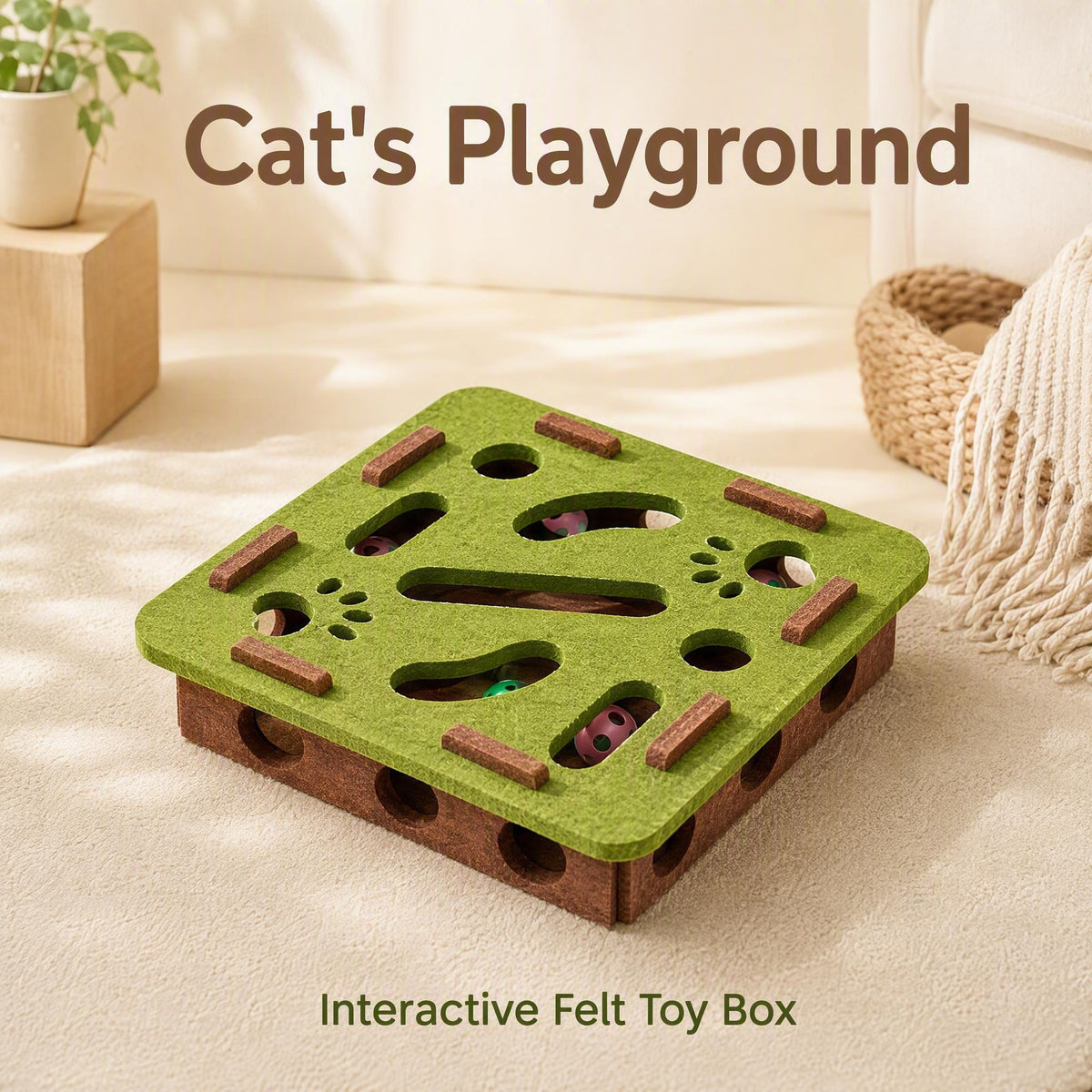 Hide and Seek Box with Rolling Balls