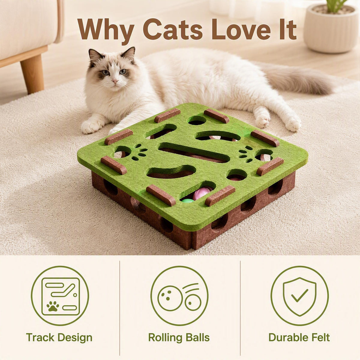 Hide and Seek Box with Rolling Balls