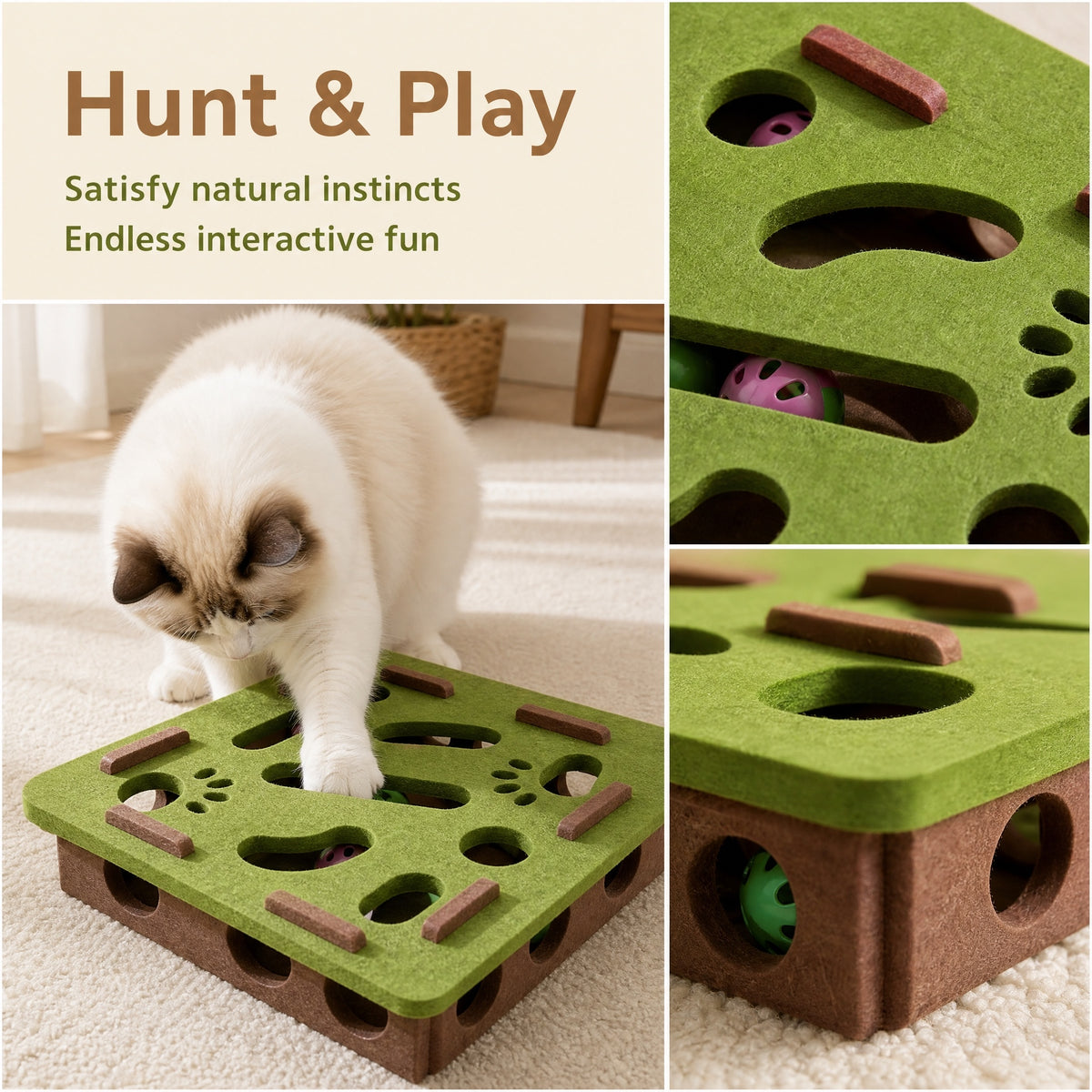 Hide and Seek Box with Rolling Balls