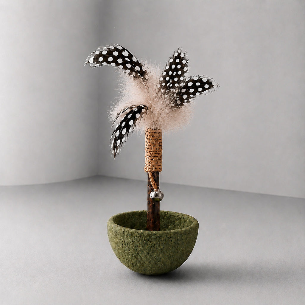 Catnip Feather Tumbler Cat Toy